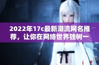 2022年17c最新潮流网名推荐，让你在网络世界独树一帜的个性选择