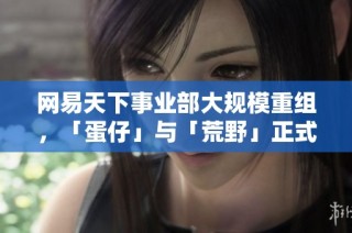 网易天下事业部大规模重组，「蛋仔」与「荒野」正式独立发展新篇章