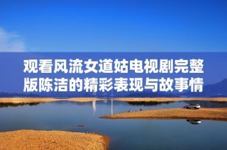 观看风流女道姑电视剧完整版陈洁的精彩表现与故事情节详解