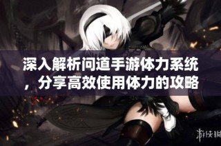 深入解析问道手游体力系统，分享高效使用体力的攻略与技巧