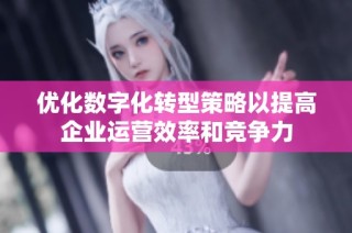 优化数字化转型策略以提高企业运营效率和竞争力