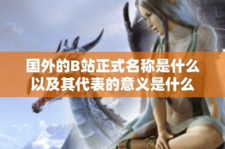 国外的B站正式名称是什么以及其代表的意义是什么