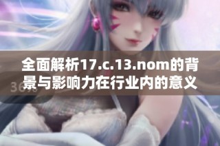 全面解析17.c.13.nom的背景与影响力在行业内的意义