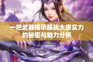 一把武器揭示服战大唐实力的秘密与魅力分析