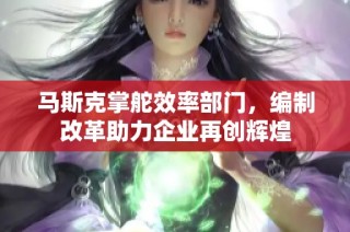 马斯克掌舵效率部门，编制改革助力企业再创辉煌