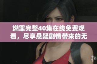燃罪完整40集在线免费观看，尽享悬疑剧情带来的无限魅力