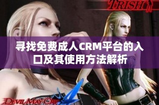 寻找免费成人CRM平台的入口及其使用方法解析