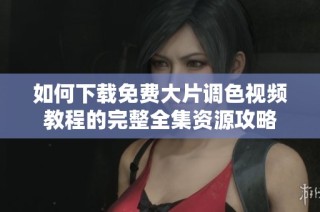 如何下载免费大片调色视频教程的完整全集资源攻略