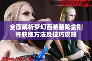 全面解析梦幻西游普陀金刚杵获取方法及技巧攻略