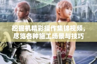 挖掘机精彩操作集锦视频，尽览各种施工场景与技巧