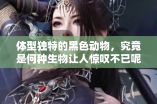 体型独特的黑色动物，究竟是何种生物让人惊叹不已呢