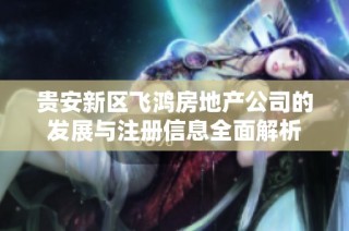 贵安新区飞鸿房地产公司的发展与注册信息全面解析