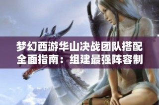 梦幻西游华山决战团队搭配全面指南：组建最强阵容制霸华山秘诀