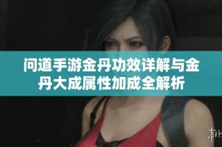 问道手游金丹功效详解与金丹大成属性加成全解析