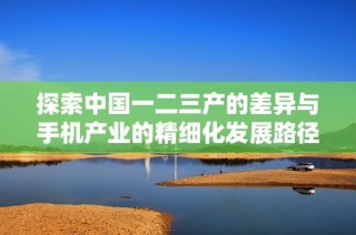 探索中国一二三产的差异与手机产业的精细化发展路径