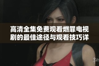 高清全集免费观看燃罪电视剧的最佳途径与观看技巧详解