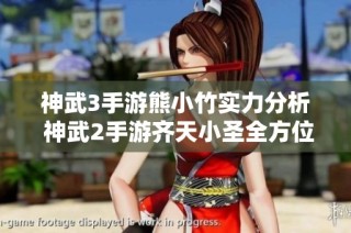 神武3手游熊小竹实力分析 神武2手游齐天小圣全方位评测