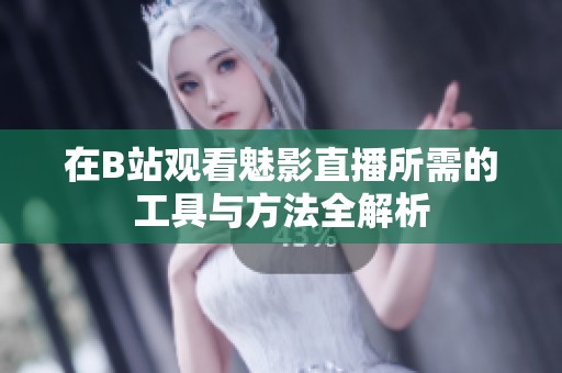 在B站观看魅影直播所需的工具与方法全解析