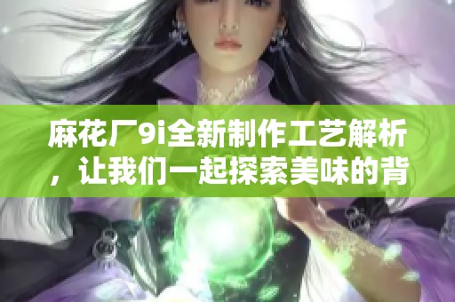 麻花厂9i全新制作工艺解析，让我们一起探索美味的背后秘密
