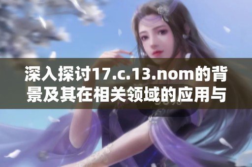 深入探讨17.c.13.nom的背景及其在相关领域的应用与影响