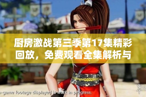 厨房激战第三季第17集精彩回放，免费观看全集解析与点评