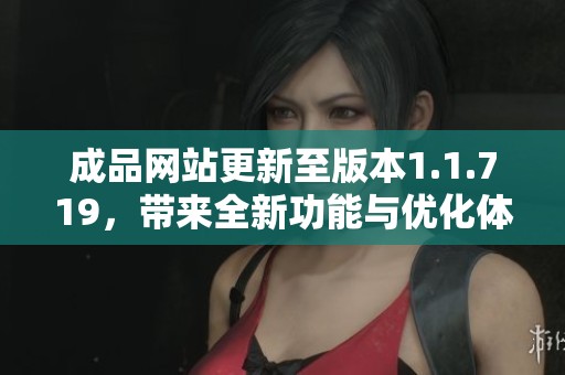 成品网站更新至版本1.1.719，带来全新功能与优化体验分享